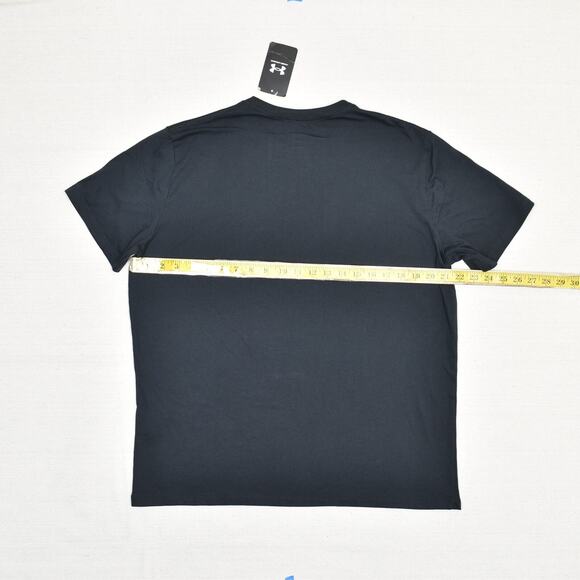 NEW Under Armour Women's T Shirt Crew Cotton Blend Black Size S Campus Oversize - Picture 4 of 8